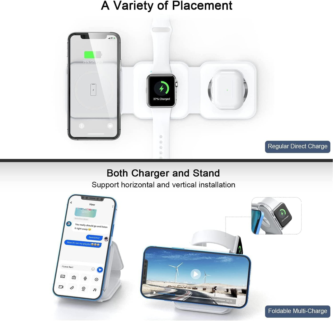 3-in-1 Wireless Charging Pad - Layzon