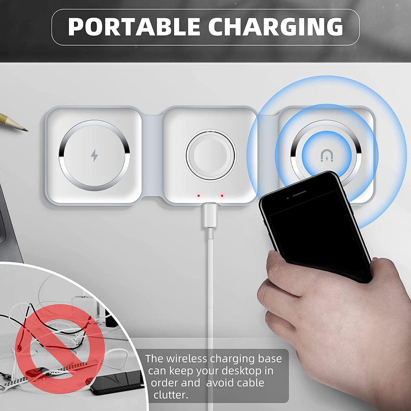 3-in-1 Wireless Charging Pad - Layzon