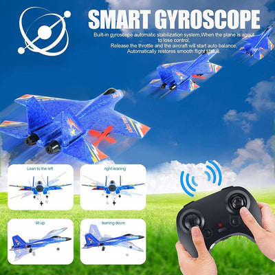 Remote Control Plane with Gyro Night Lights and 1 Battery