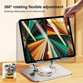 360° Rotatable Aluminum Tablet laptop & drying stand