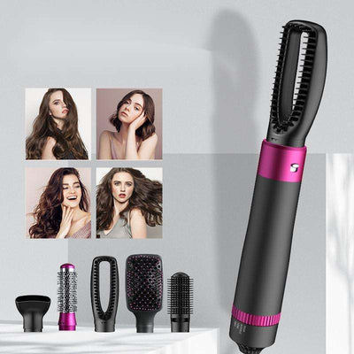 Hot Air Brush: Dry, Style, and Volumize with Ionic Technology (5-in-1) - Layzon