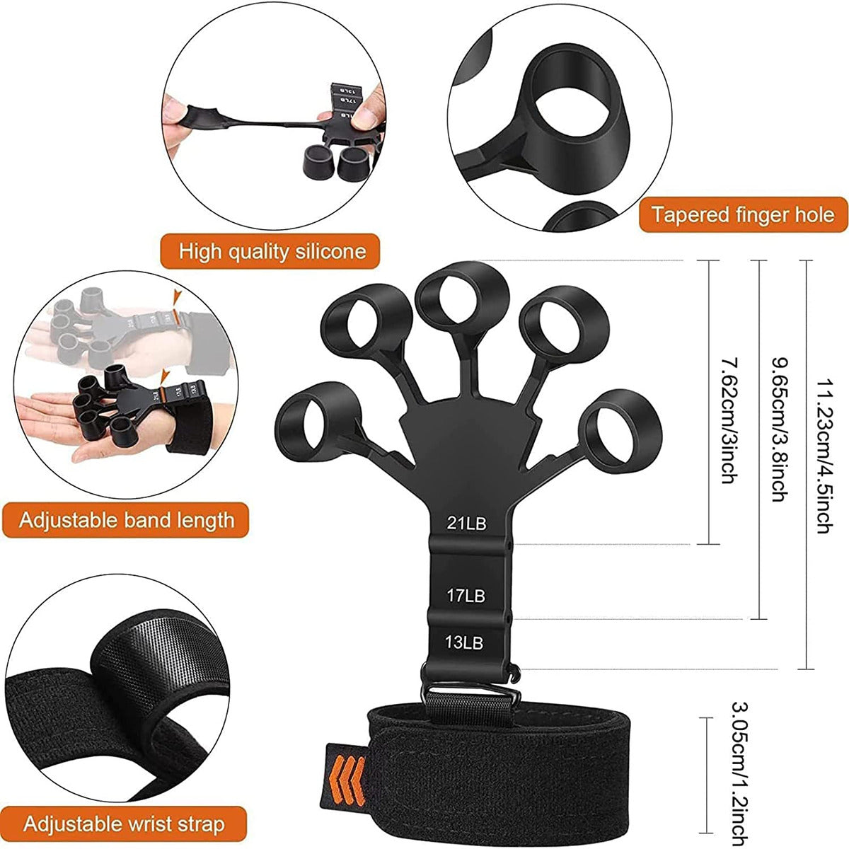 Metal-Hook Grip Strength Trainer - Layzon