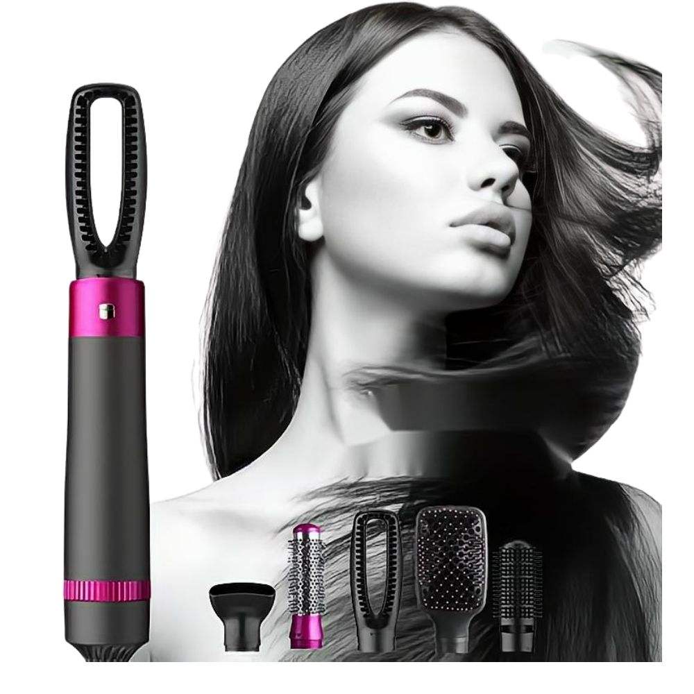 Hot Air Brush: Dry, Style, and Volumize with Ionic Technology (5-in-1) - Layzon