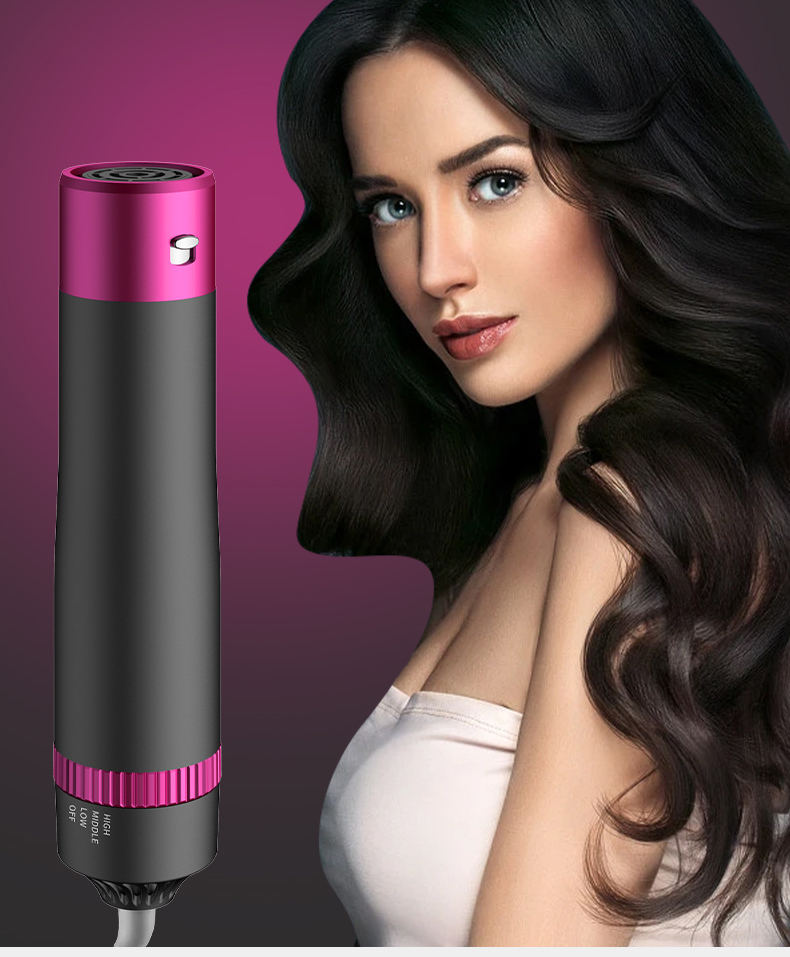 Hot Air Brush: Dry, Style, and Volumize with Ionic Technology (5-in-1) - Layzon